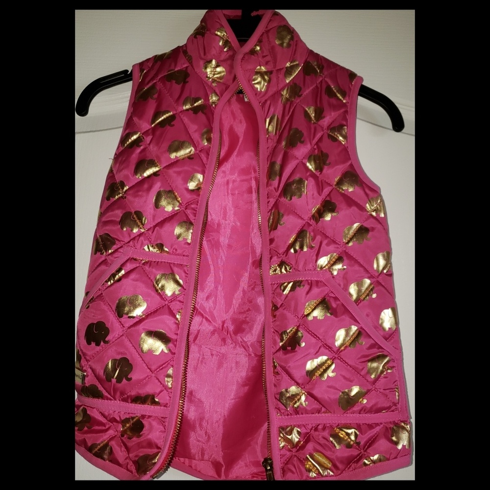 Girls Hot Pink Bubble Vest
